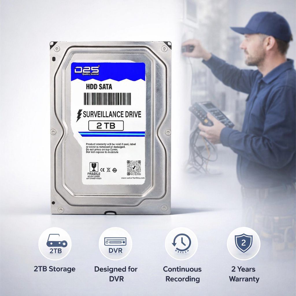 CCTV DVR compatible 2TB internal surveillance hard drive