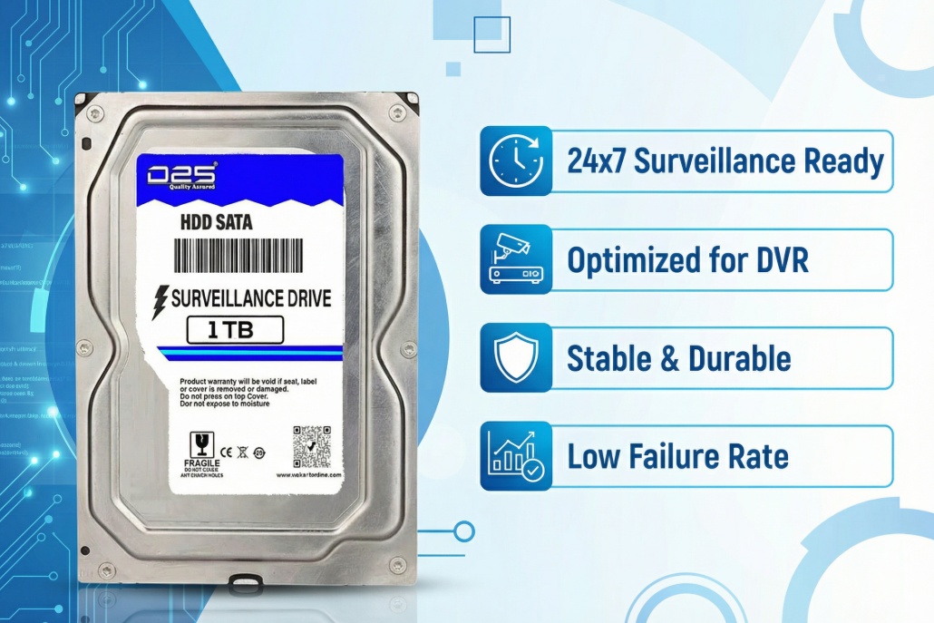 D25 1TB CCTV surveillance hard disk for DVR NVR WeKart Online Store