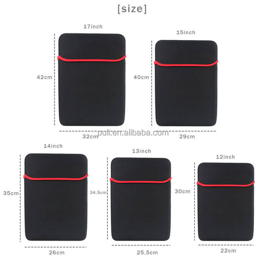 15.6 inch neoprene laptop sleeve for hp dell lenovo