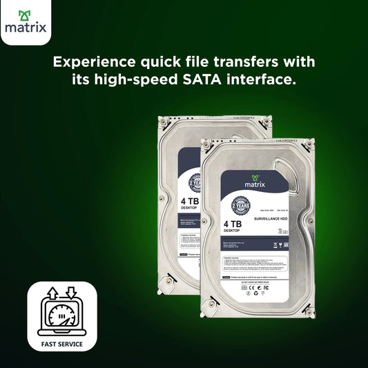Matrix 4TB 7200RPM desktop internal hard drive