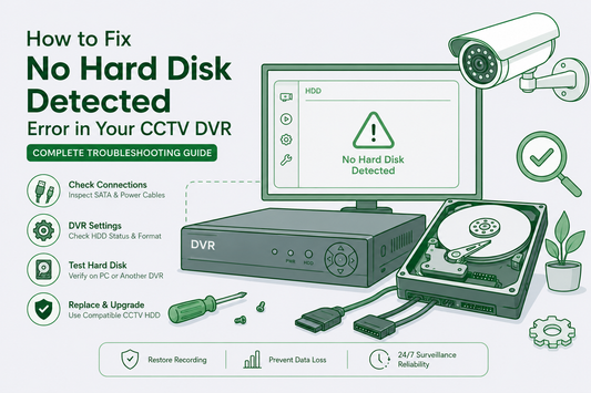 How to Fix "No Hard Disk Detected" Error in CCTV DVR (2026)