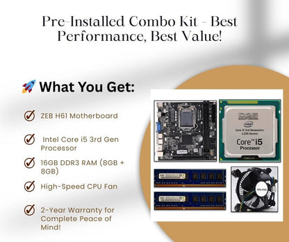 Top view of D25 H61 LGA 1155 motherboard showing CPU socket, dual DDR3 RAM slots and M.2 NVMe slot