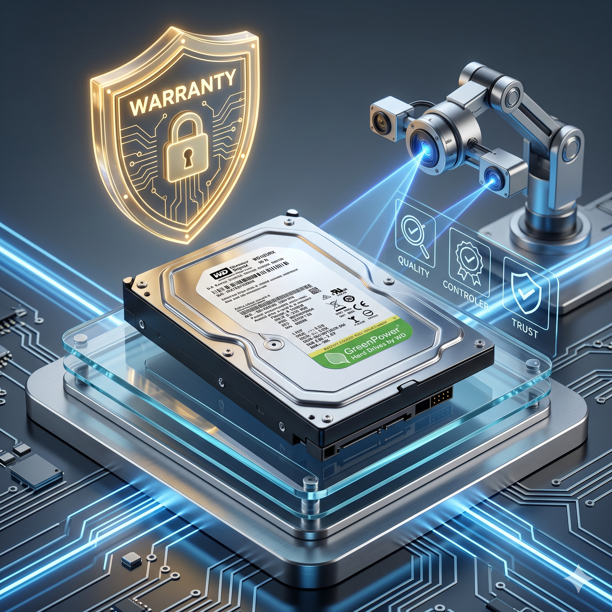 1TB SATA HDD for security camera recording