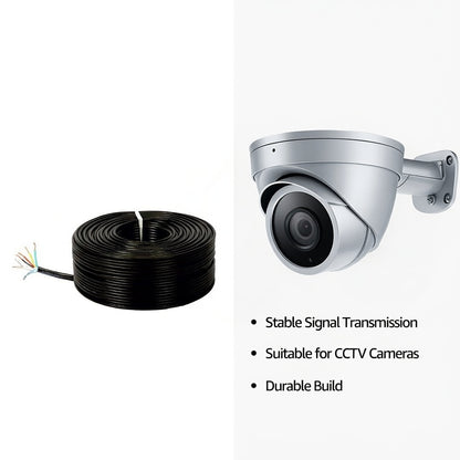 D25 Pure Copper CCTV Camera Cable Roll – Available in 5 Metre to 180 Metre Lengths India