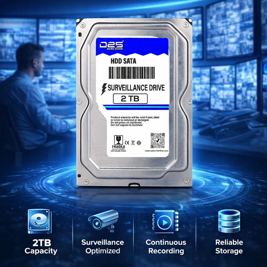 2TB CCTV surveillance HDD for security camera recording