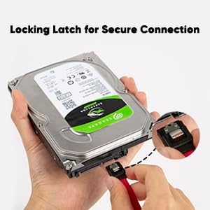 Computer storage SATA cable red for HDD SSD