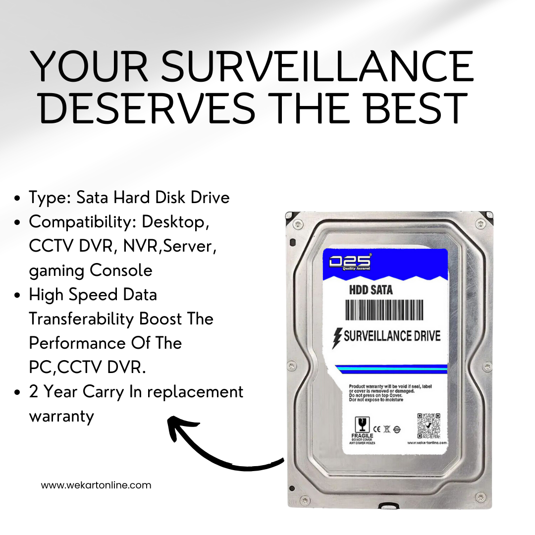 D25  CCTV Surveillance Hard Disk for DVR and NVR