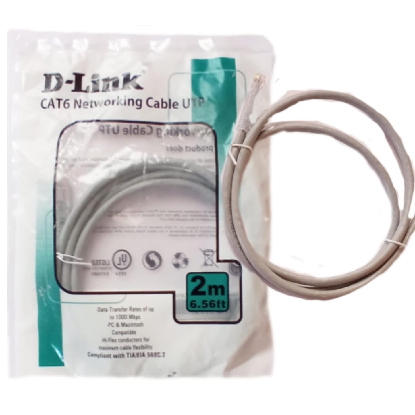 D-Link Cat6 RJ45 Ethernet Patch Cord LAN Cable 1Gbps 550MHz – Available 1M to 10M India