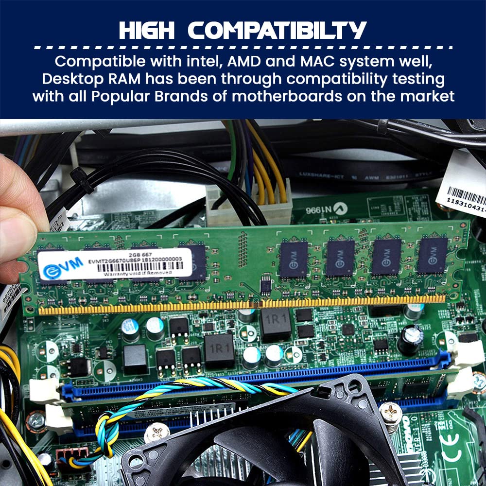 Desktop memory upgrade EVM 2GB DDR2 RAM module