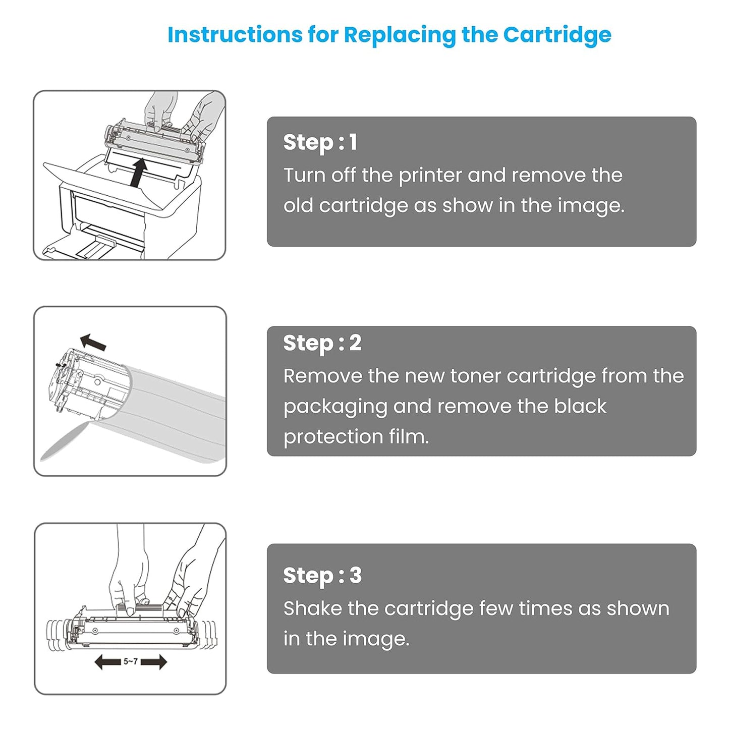 High yield LPC12A toner cartridge for HP M1005 MFP printer