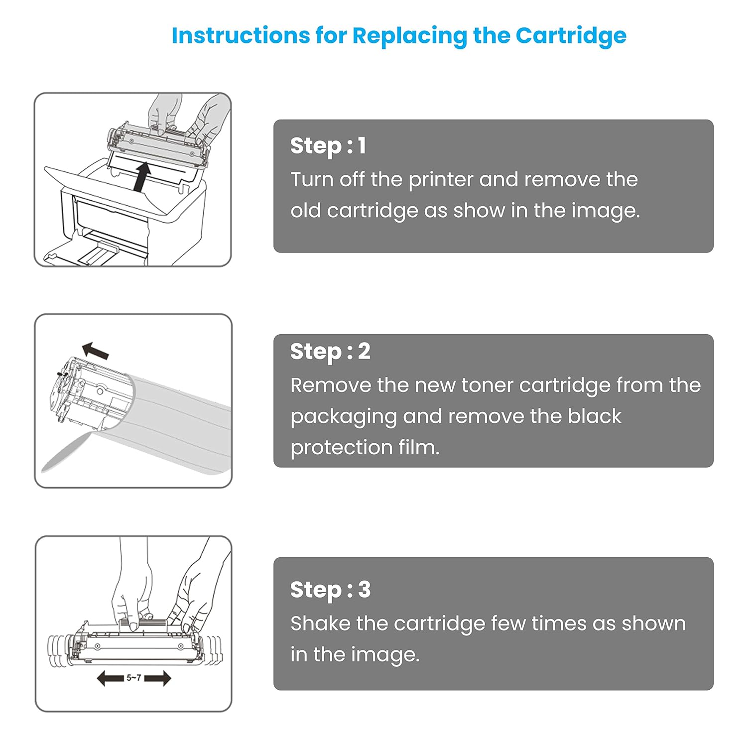 High yield LPC12A toner cartridge for HP M1005 MFP printer
