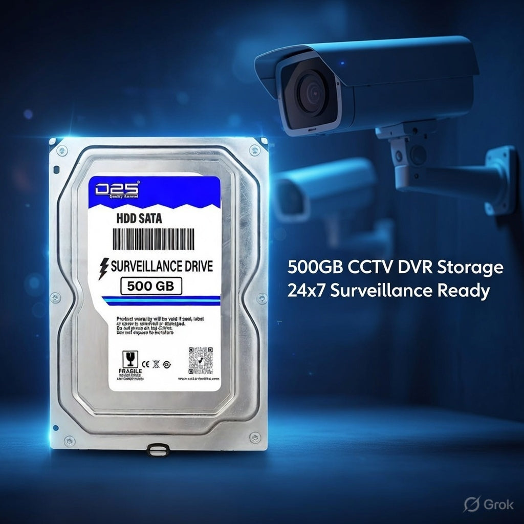 D25 500GB internal surveillance hard disk for Hikvision CP Plus DVR