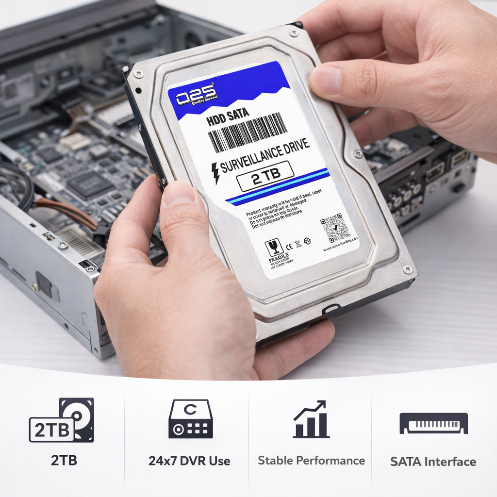D25 surveillance hard disk for DVR NVR security systems