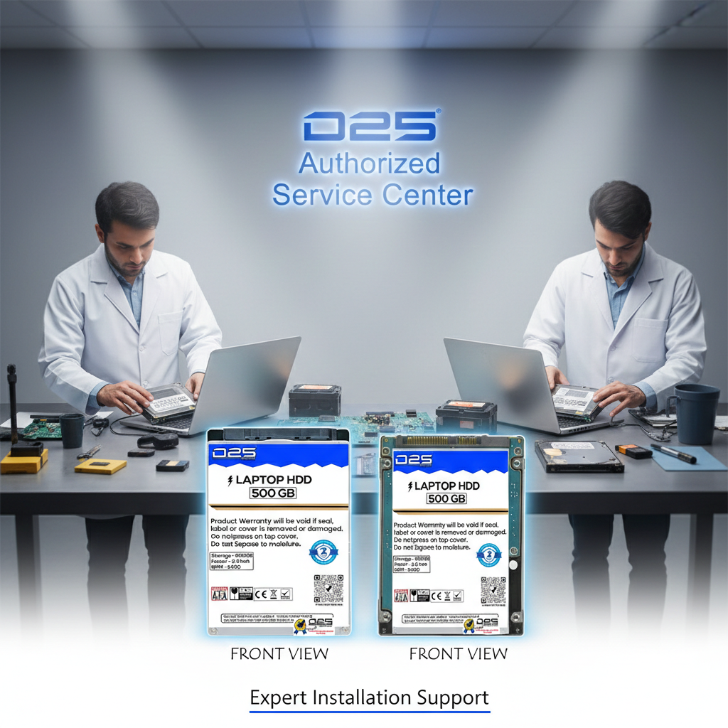 D25 500GB Laptop Hard Drive 2.5inch, HDD SATA 6 Gb/s, ‎5400 RPM, High Speed Data Transferability with 2 Years Warranty