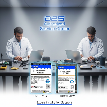 D25 500GB Laptop Hard Drive 2.5inch, HDD SATA 6 Gb/s, ‎5400 RPM, High Speed Data Transferability with 2 Years Warranty
