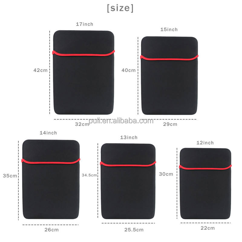 15.6 inch neoprene laptop sleeve for hp dell lenovo
