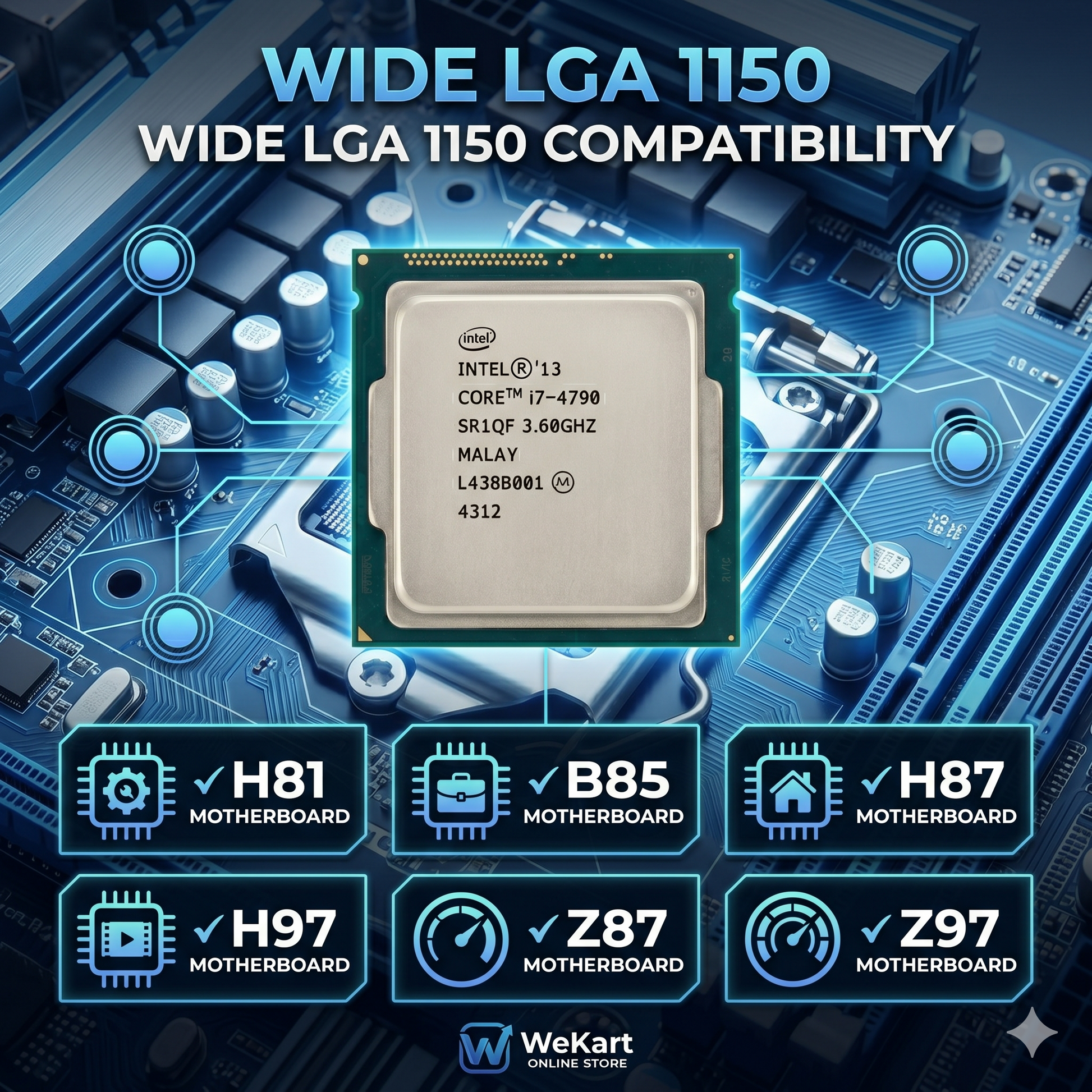 Intel Core i7-4790 8 Thread Hyper-Threading LGA 1150 Socket Processor