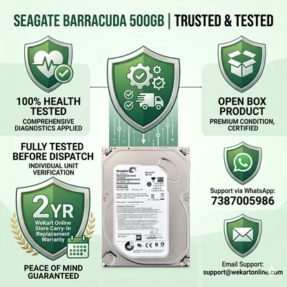 Seagate Barracuda 500GB 3.5 inch desktop internal hard drive SATA interface
