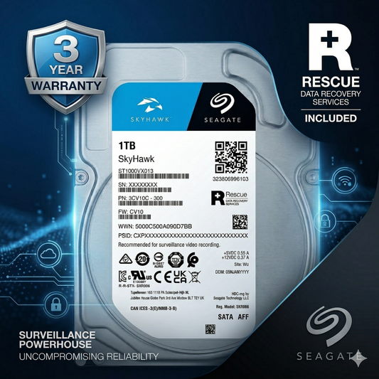 Seagate SkyHawk 1TB 3.5 Inch SATA Hard Drive for DVR NVR
