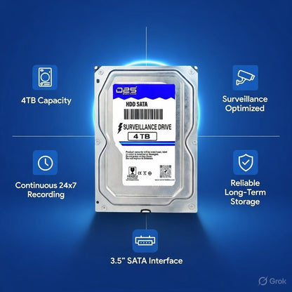 D25 surveillance hard disk for DVR NVR security systems
