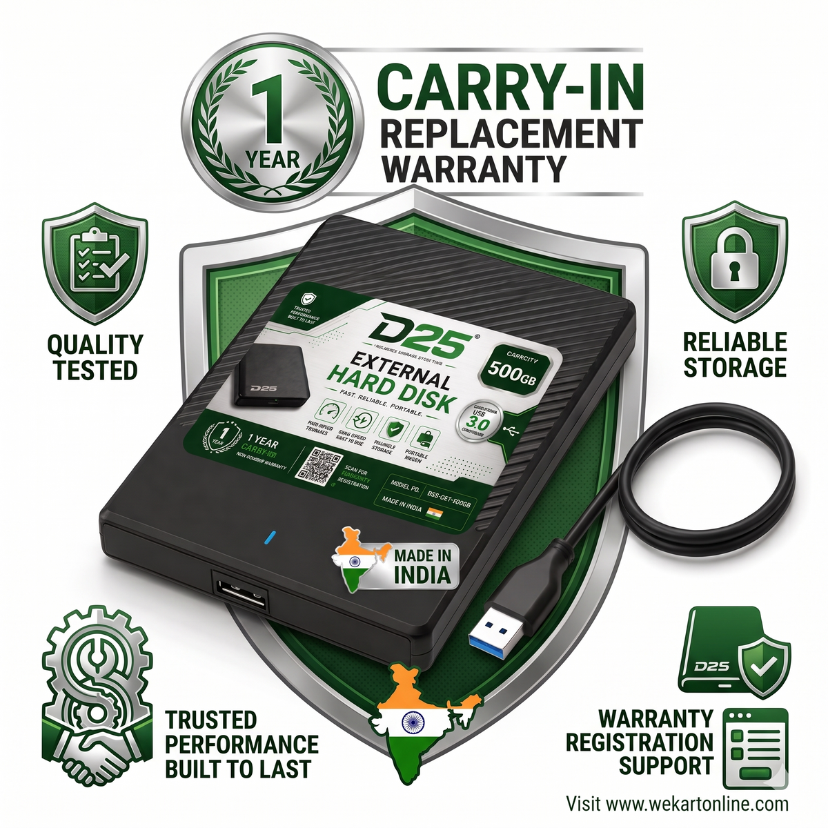 High Speed USB 3.0 Portable Storage Solution
