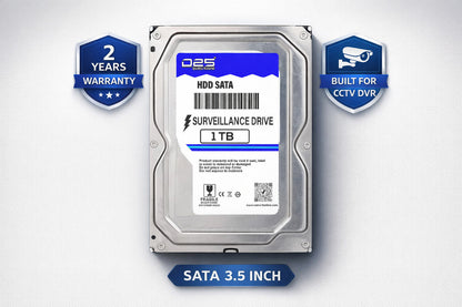 D25 CCTV hard disk for Hikvision CP Plus Dahua DVR systems