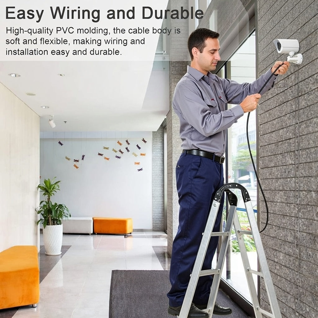 D25 Brand Pure Copper 3+1 CCTV Coaxial Cable Packaging – WeKart Online Store India