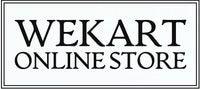 Logo of WEKART Online Store with a black background